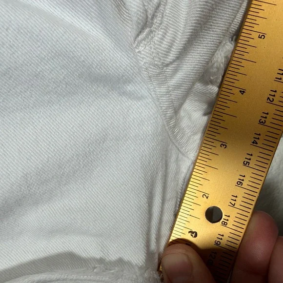 Citizens of Humanity White Denim Cutoff Shorts Size 30 Frayed Hem‎ - Picture 10 of 11